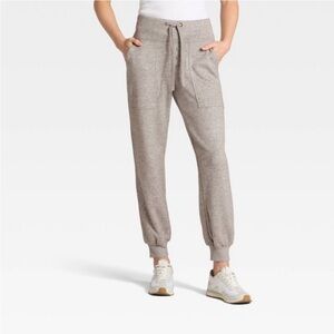 Women's High Rise Knit Jogger Pants.  Gray. XS